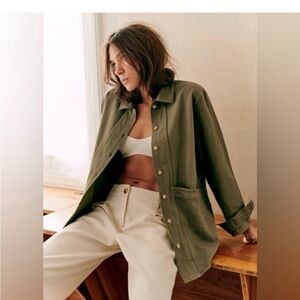 Sezane Khaki Green Women's Will Jacket